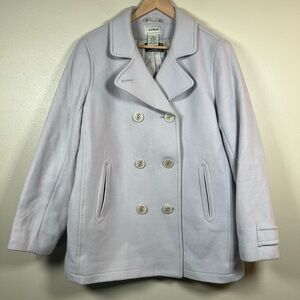 L.L.Bean Women's Classic Lambswool Peacoat Size 16